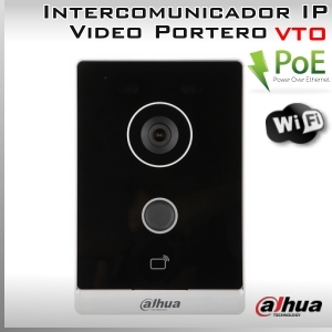 Video Portero WiFi IP Intercomunicador Timbre y Audio Bidireccional VTO Dahua