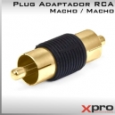 Adaptador Plug RCA Macho a RCA Macho | Copla RCA