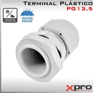 PG13.5 Terminal Plástico - Para cables de 6 a 11mm