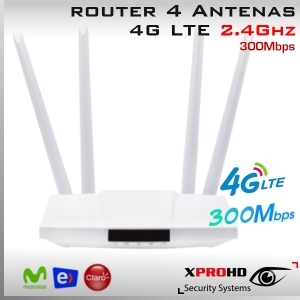 XPROHD Antena Modem Router WiFi 3G 4G LTE Exterior Chip Liberado