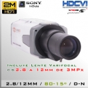 CVI-7000-2MP+2.8MM - Bullet Cam PROF Sensor SONY 1080p 2Mp HD-CVI
