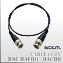 Patch Cord BNC M-M 60CMS | Blindado Alta resistencia 50 Ohm