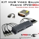 KIT 8Ch HUB BALUN Pasivo (PVD) 12v | HD-CVI / AHD / CVBS / HD-TVI