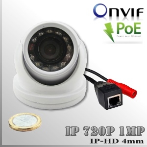 IP1M-3650-1MP - Mini DomeCam IR Profesional Sensor SONY 720p 1Mp HD
