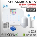KIT Alarma Inalámbrica GSM + GPRS | G19