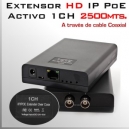 EoC Activo 2500m - Extensor IP (ethernet/red) vía cable Coaxial RG59-RG6