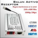 Video Balun Activo Receptor(Rx) 1080p 2Mpx - HD-CVI 500Mts.