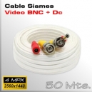 (4Mpx) Cable Video y Alimentación Siames 50 Mts.