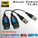 Video Balun Pasivo Tx + Rx 8MP | Multi-Tecnologia Analogica | Datos
