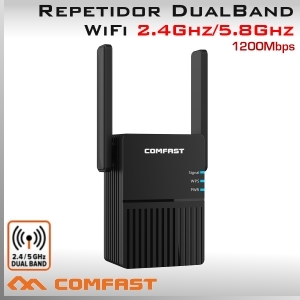 Repetidor 2.4Ghz y 5.8Ghz WiFi 1200Mbps Banda Dual