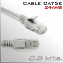 Cable UTP Cat5 24AWG - 0,9Mts. Patch Cord