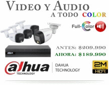 KIT Video y Audio FullColor Dahua - Mira y escucha tus cámaras en vivo