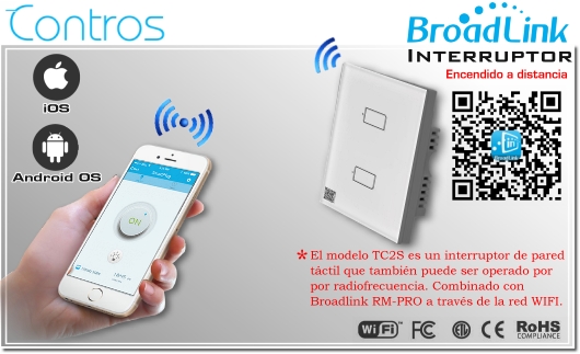 Broadlink TC2-2 Chile Interruptor de luz inteligente Smart | PLUG CHILE | BROADLINK ENCEDIDO A DISTANCIA SMARTPHONE