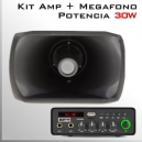 KIT Mini Amplificador de Audio y Sonido | 30W Volumen ajkustable x4