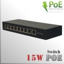 Switch POE 9 bocas (8 puertos) - 15W