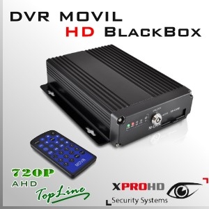 MDVR HD 4CH DVR MOVIL 720p | Control Remoto - BlackBox - Ranura memoria SD max 128GB