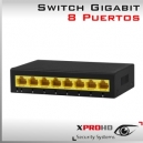 8 Puertos Switch Gigabit 10/100/1000Mbps | Plug & Play