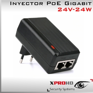 INYECTOR POE 24V 1A (24W) GIGABIT | cámaras/phone/AP IP-PoE