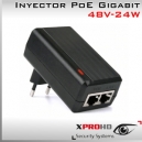 INYECTOR POE 48V 0.5A (24W) GIGABIT | cámaras/phone/AP IP-PoE