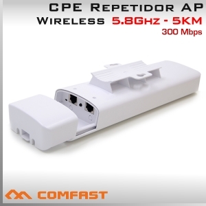 CPE Repetidor WiFi 5.8Ghz Exterior 300Mbps - Alcance 5KM