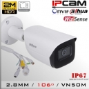 DH-IPC-HFW3241EN-AS BoxCam IP PoE Dahua Starlight 2M WizSense / Slot SD / IO Alarma&Audio
