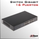 Switch 16 bocas (16 puertos) DAHUA Gigalan 10/100/1000Mbps | Plug & Play