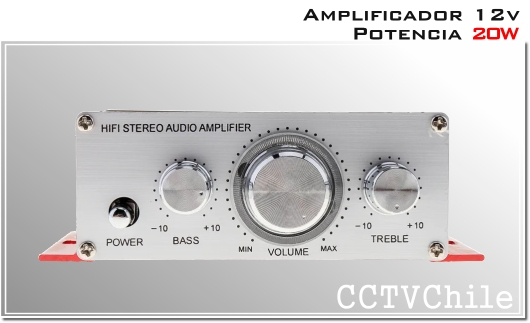 Amplificador de Audio y sonido - Alta potencia 20v 12v