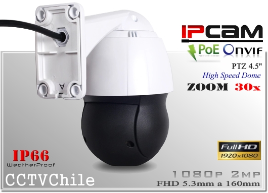 Camara IP PTZCam XPROHD PoE- Sensor  SONY 1080p - Antivandalica - Vandalproof - IP66 - IP67 - Vandalproof - Weatherproof - Onvif - POE - NVR - ZOOM 30x IR 150 200 metros